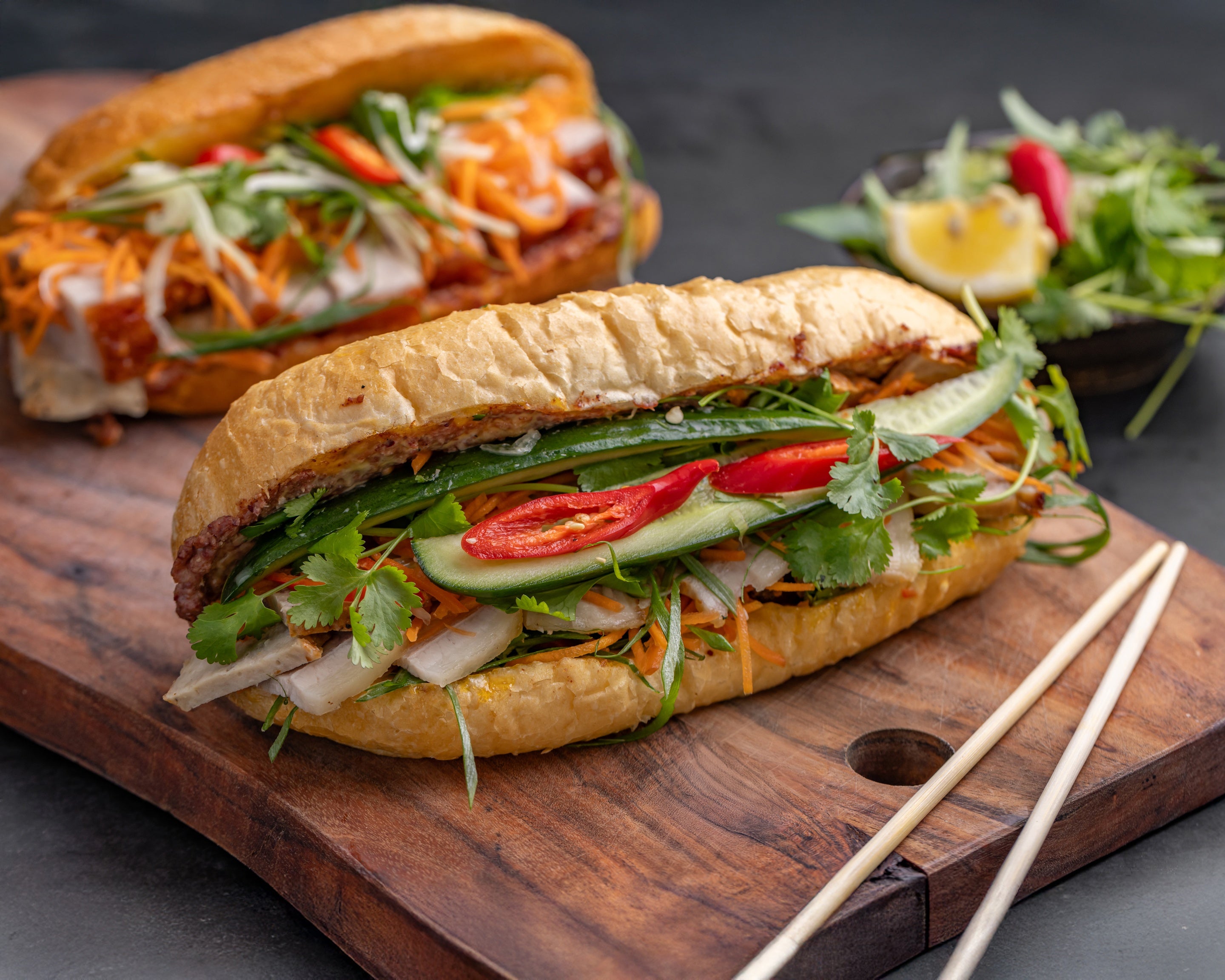 Vietnamese Baguette Vietnamese Pork Sandwich Pulled Pork Banh Mi