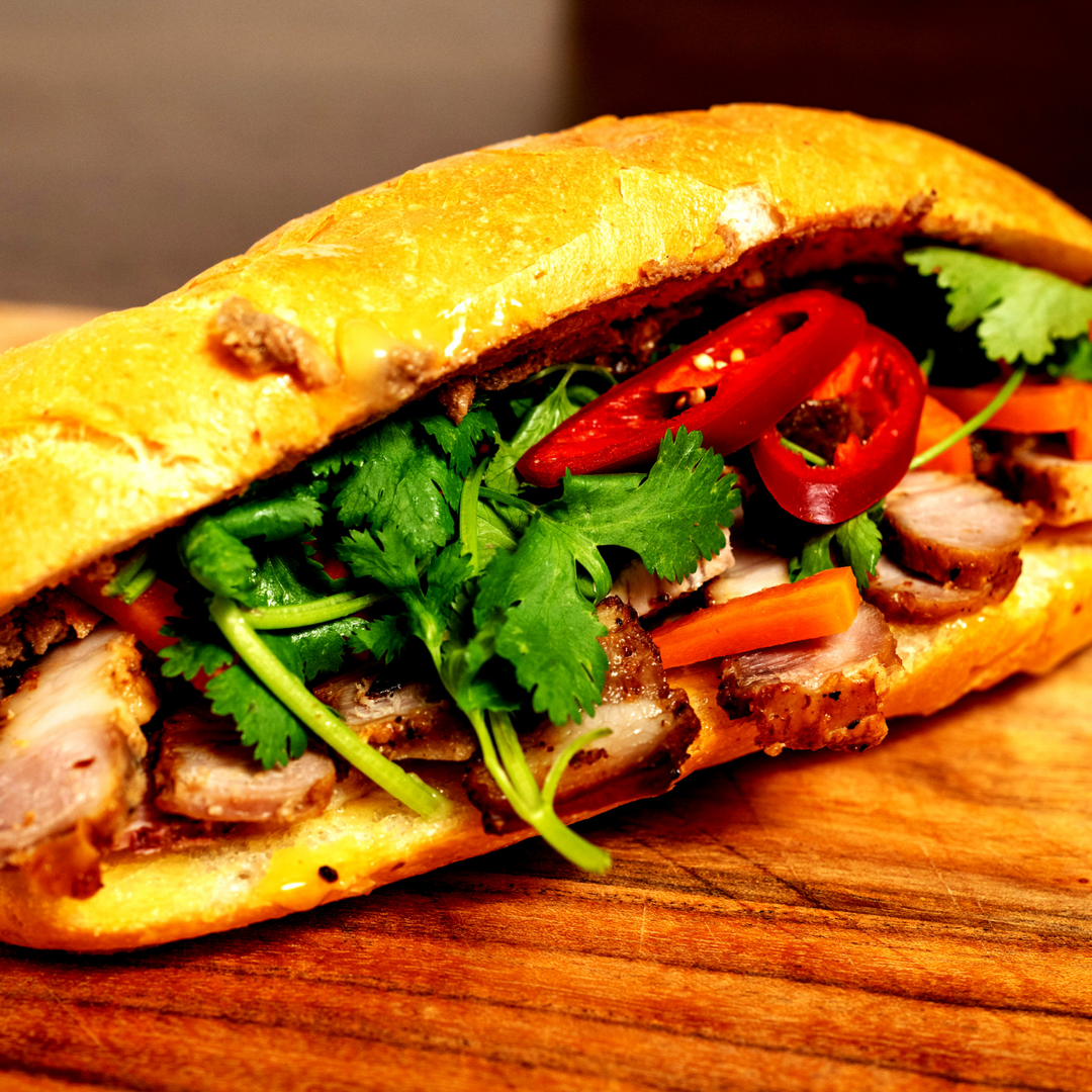 BMPork Rolls - Grilled Vietnamese Sausage Bánh Mì - Bánh Mì Chả Nướng